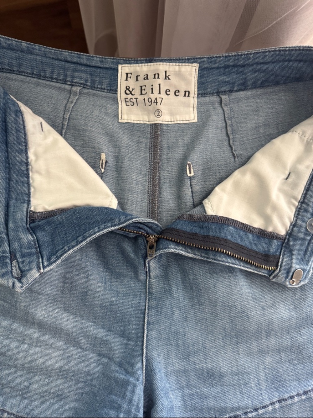 Frank & Eileen Light Blue Denim Jean Shorts